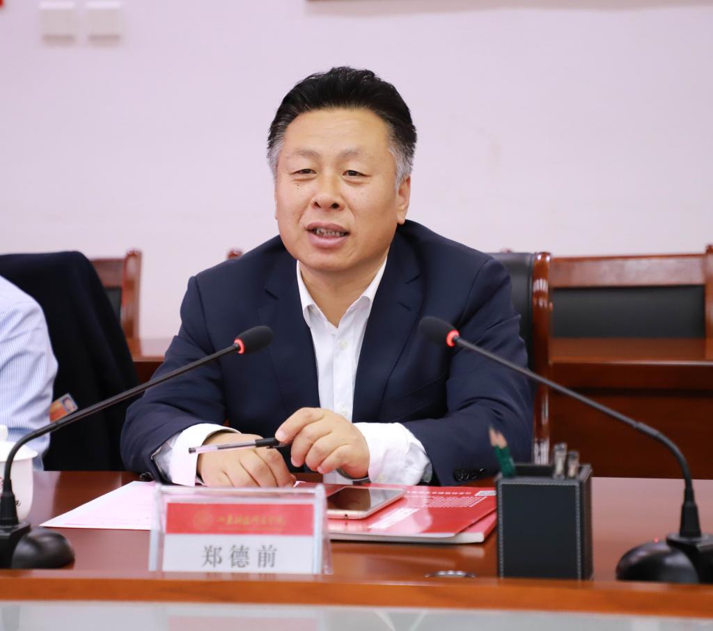 青岛科技大学党委校长办公室主任朱敬义一行来我院调研交流